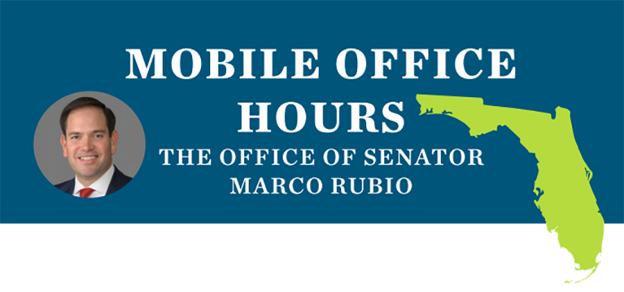 Senator Rubio Mobile Office in SCC on March 26