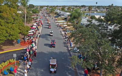 “Together Again!” At the Holiday Golf Cart Parade