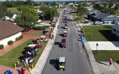 Golf Cart Parade Kicks Off Holiday Season