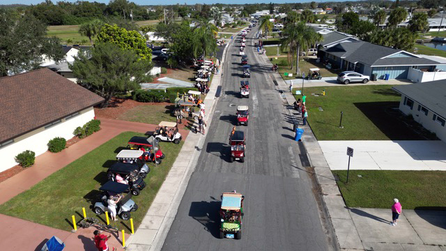 Golf Cart Parade Kicks Off Holiday Season